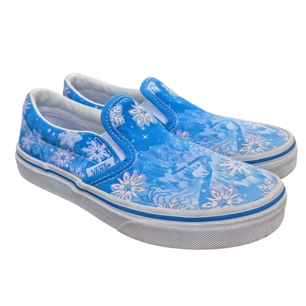 Vans Classic Slip-On Kids 'Snowflakes - Winter Wonderland Size 1.5